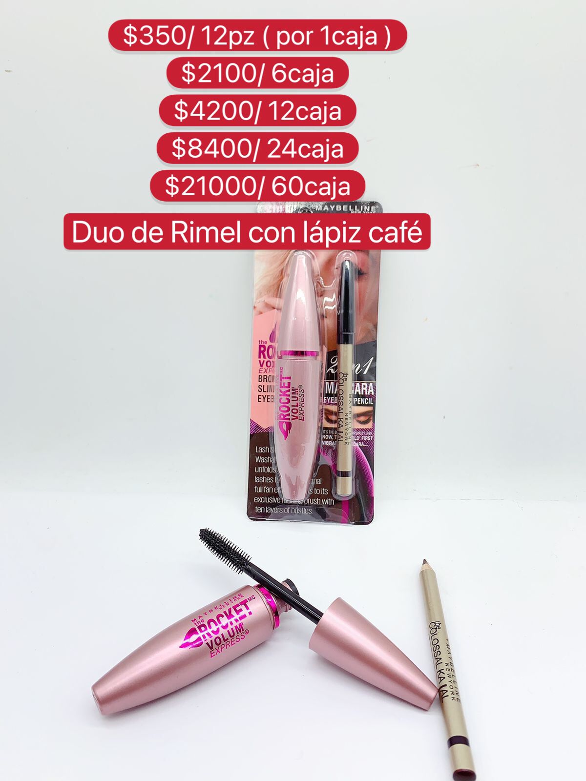 Duo de Rimel con Lapiz Cafe