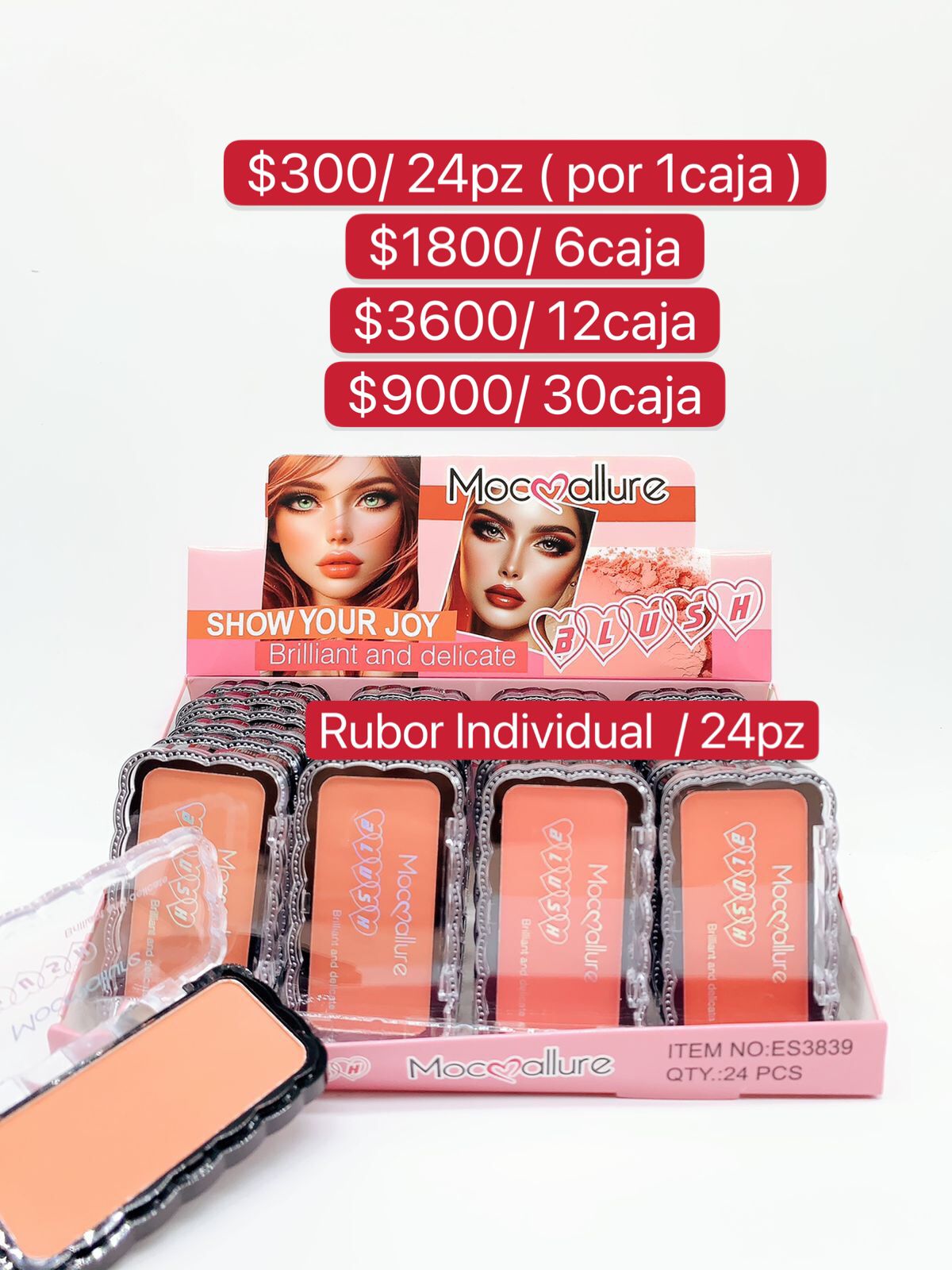 Rubor Individual /24 Piezas