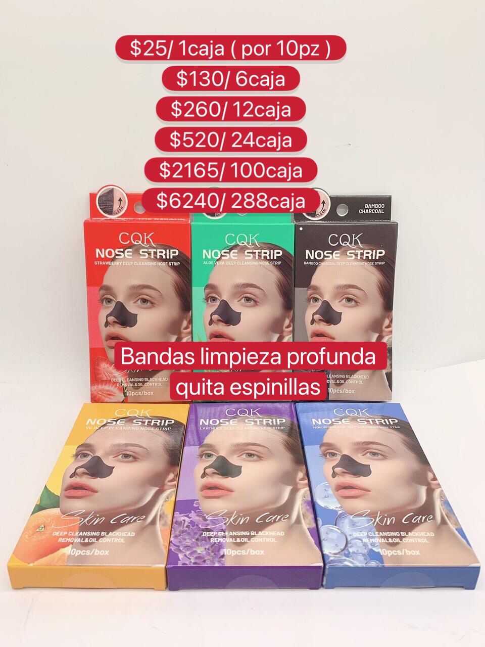 Banda limpieza profunda quita espinillas