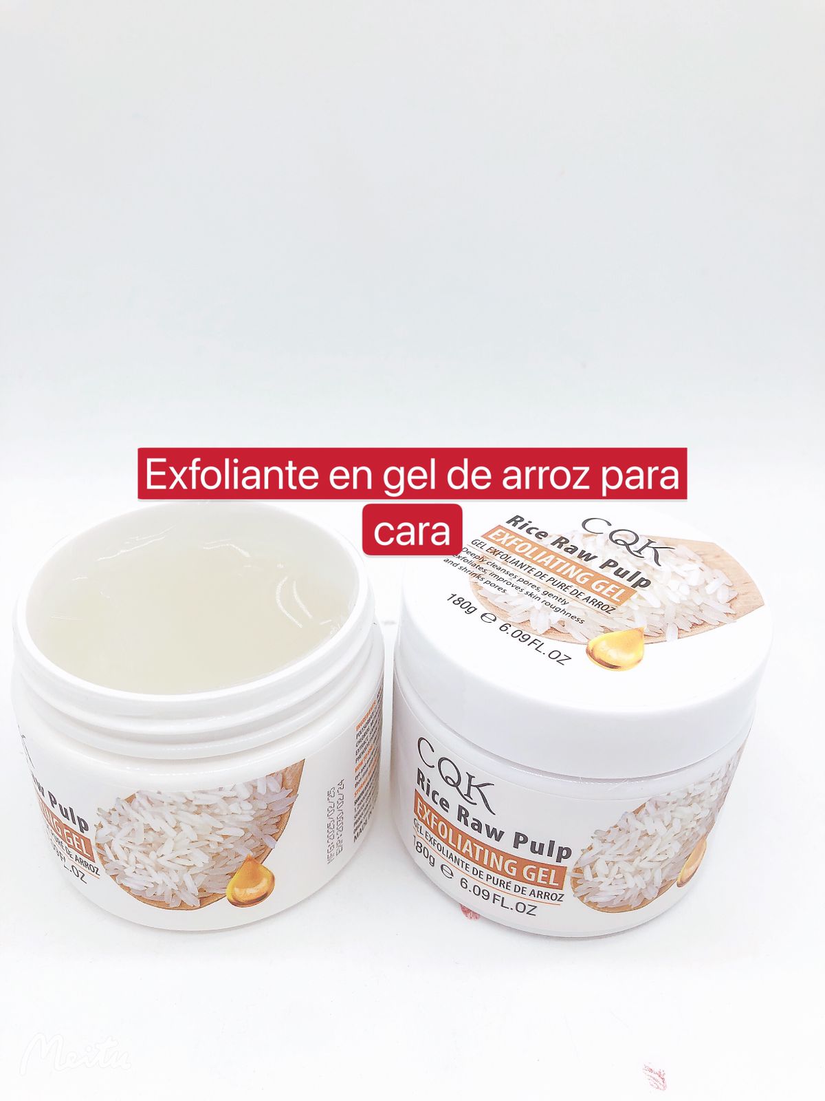 Exfoliante en gel de arroz para cara