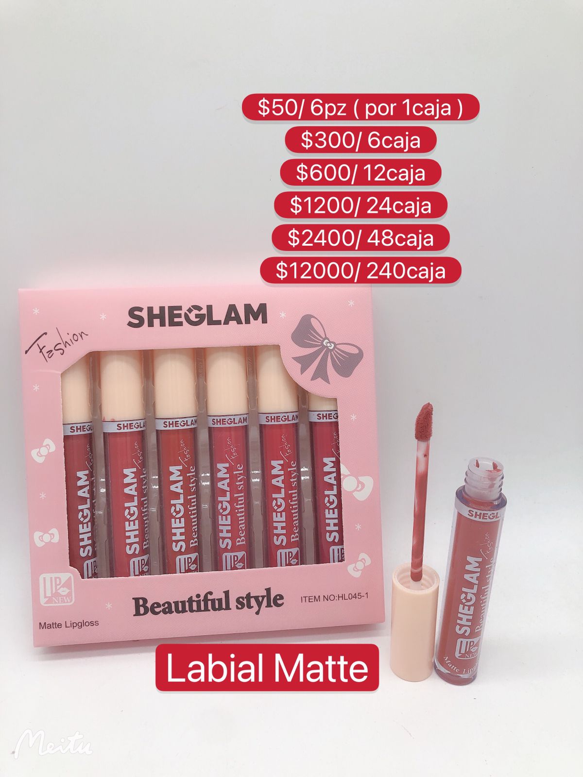 Labial Matte 6 Piezas