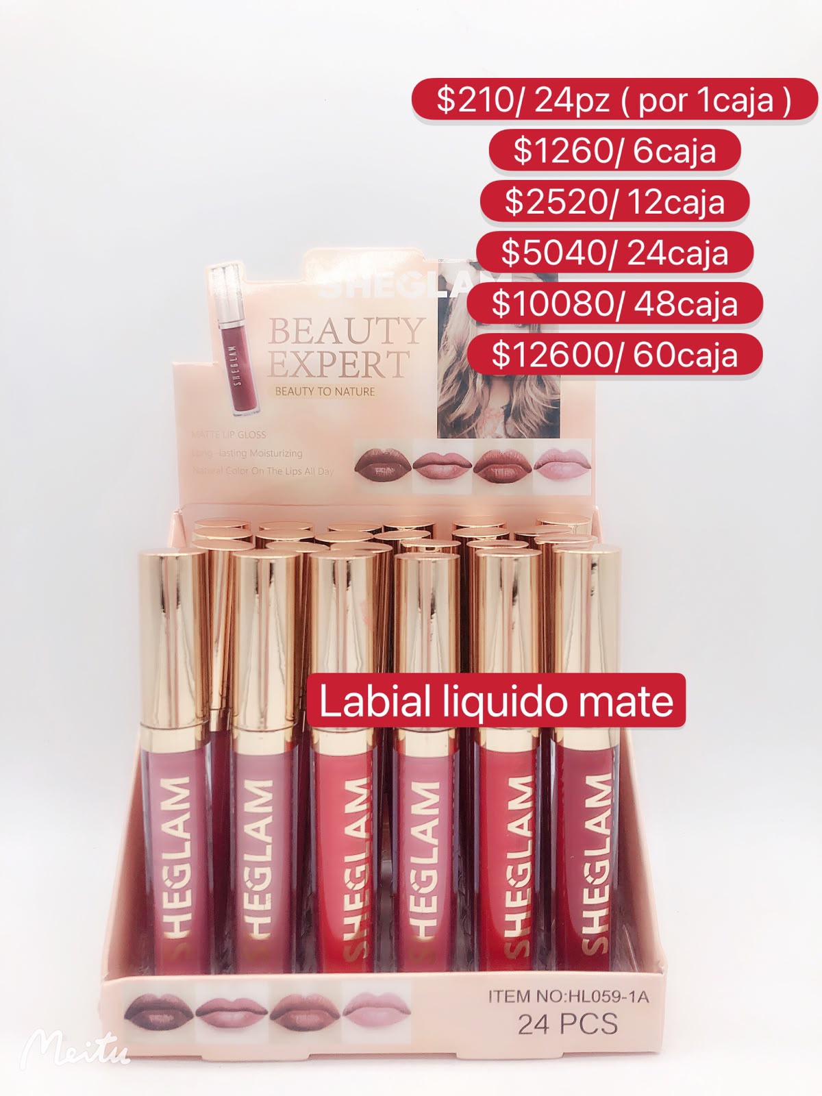 Labial liquido matte