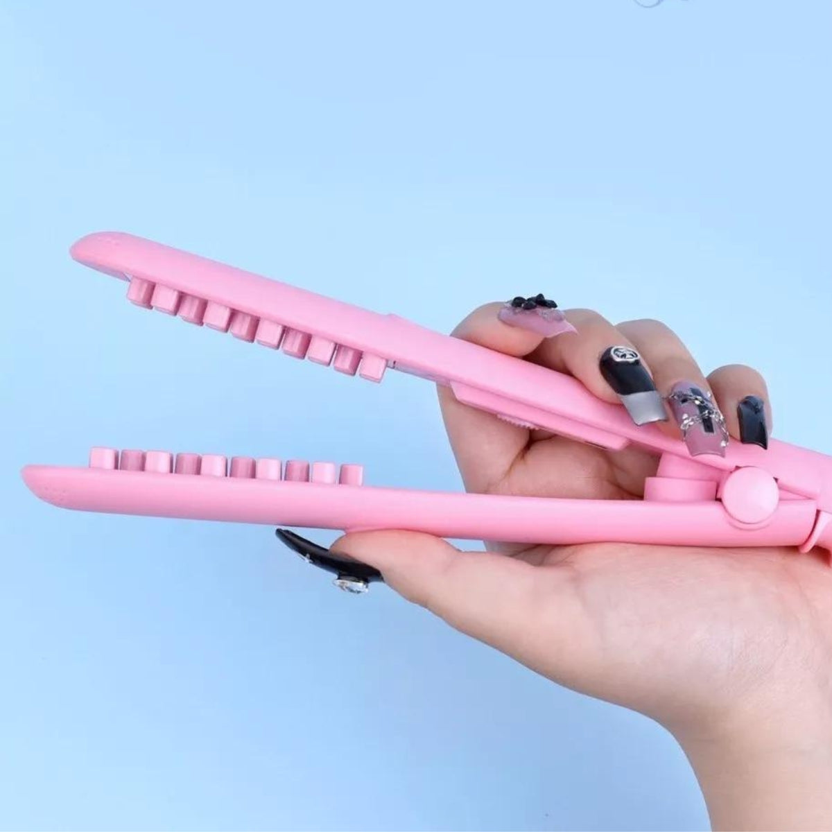 Mini Plancha Rizadora Cabello Ondulado