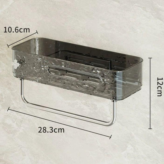 Estante de ducha acrílico para baño, organizador de ducha de baño