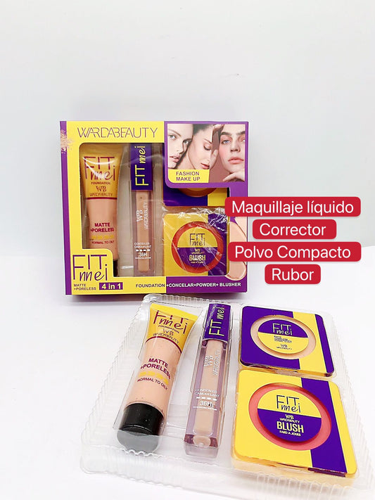 Maquillaje Liquido Corrector Polvo Compacto Rubor