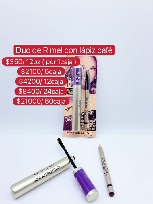 Duo de Rimel con Lapiz Cafe
