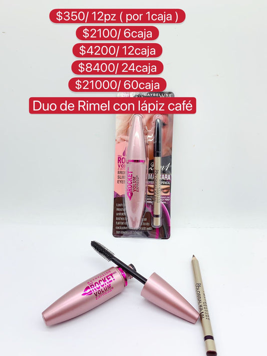 Duo de Rimel con Lapiz Cafe