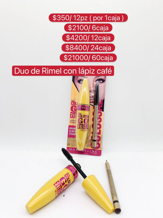 Duo de Rimel con Lapiz Cafe