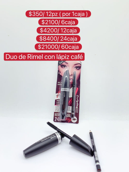 Duo de Rimel con Lapiz Cafe