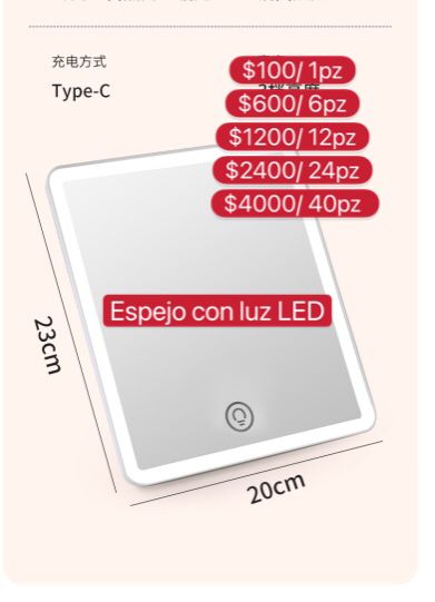 Espejo con Luz LED