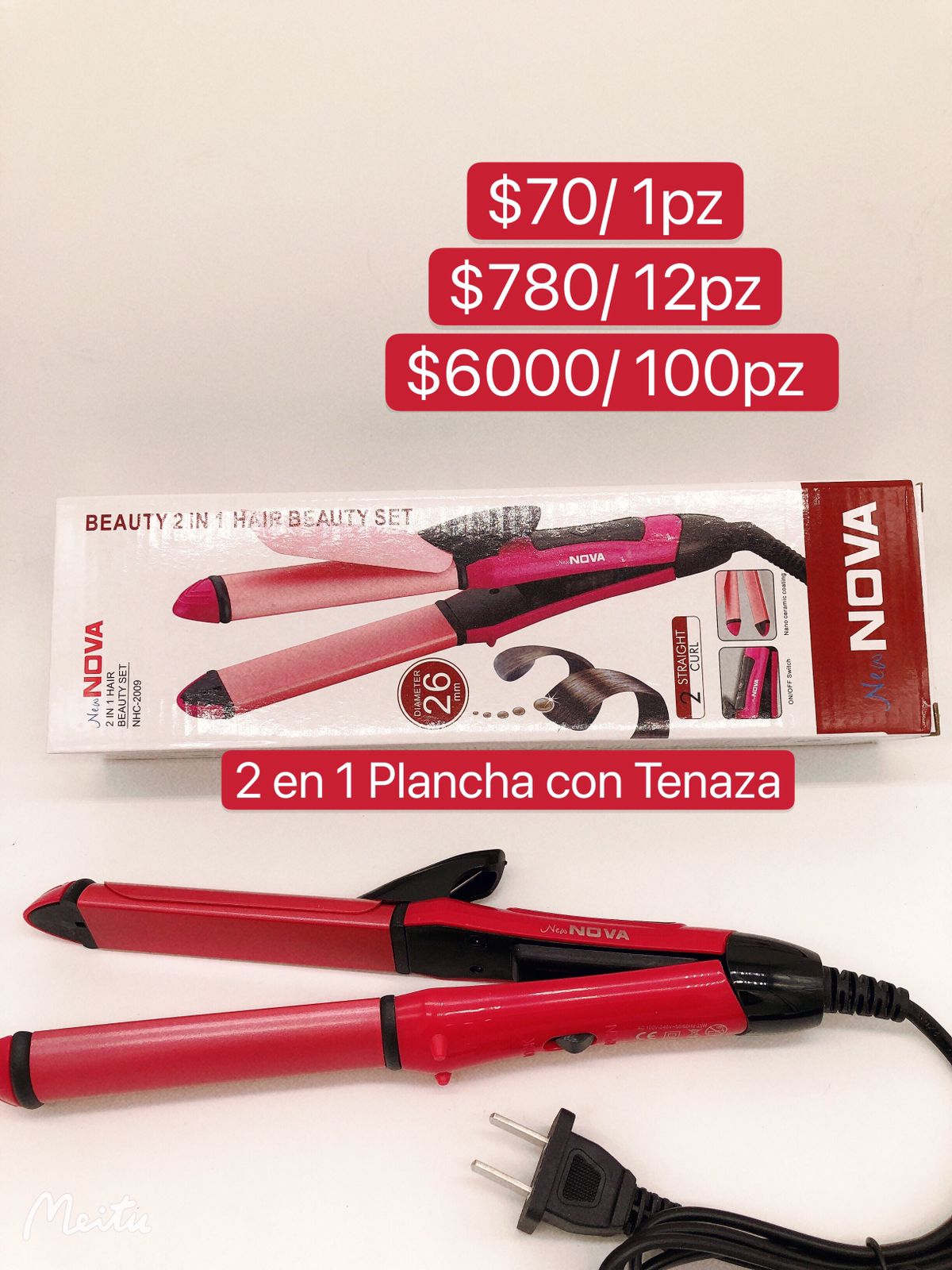 2 en 1 Plancha con Tenaza