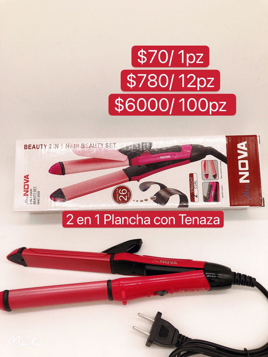 2 en 1 Plancha con Tenaza