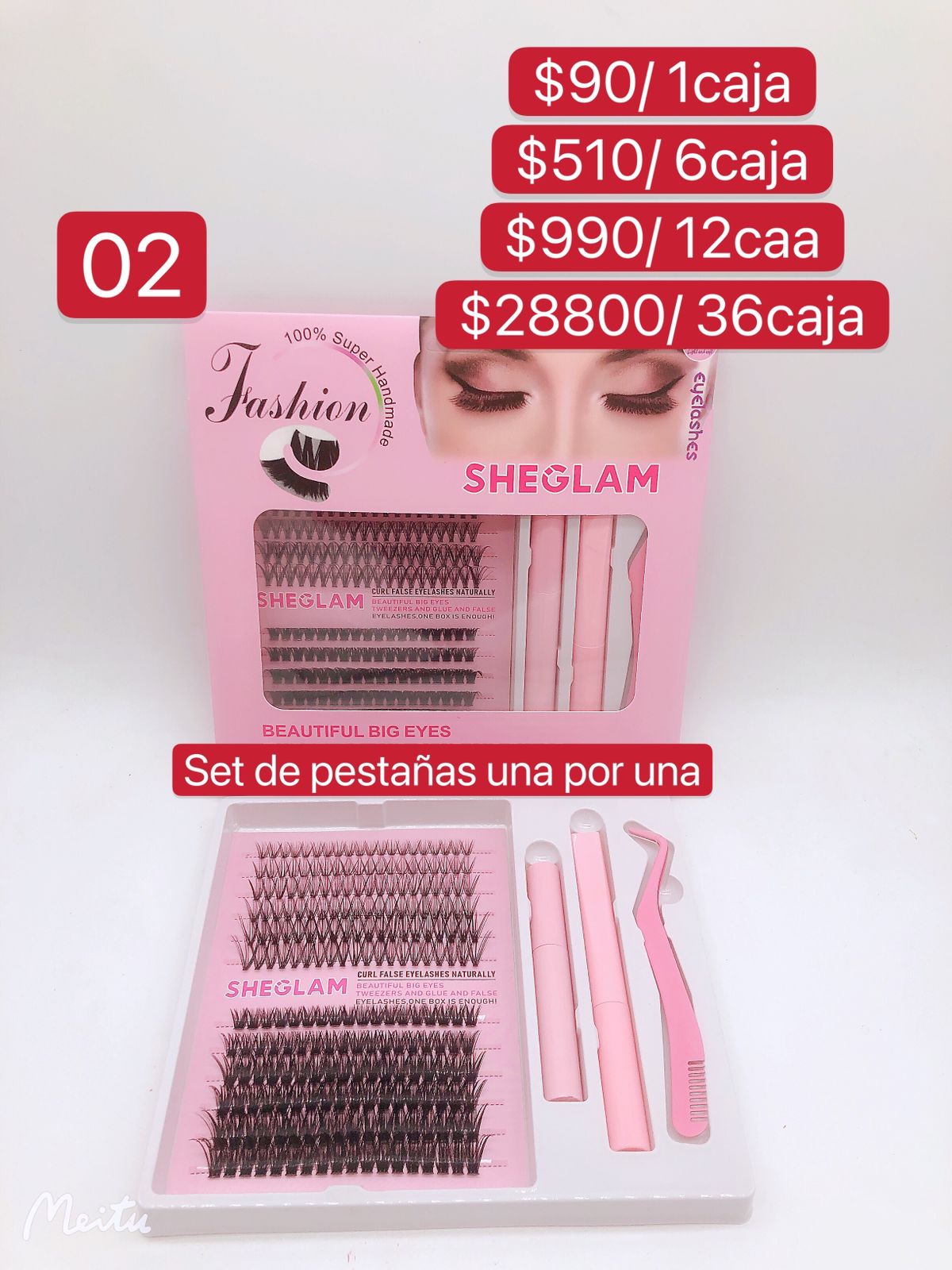 Set de Pestañas una por una