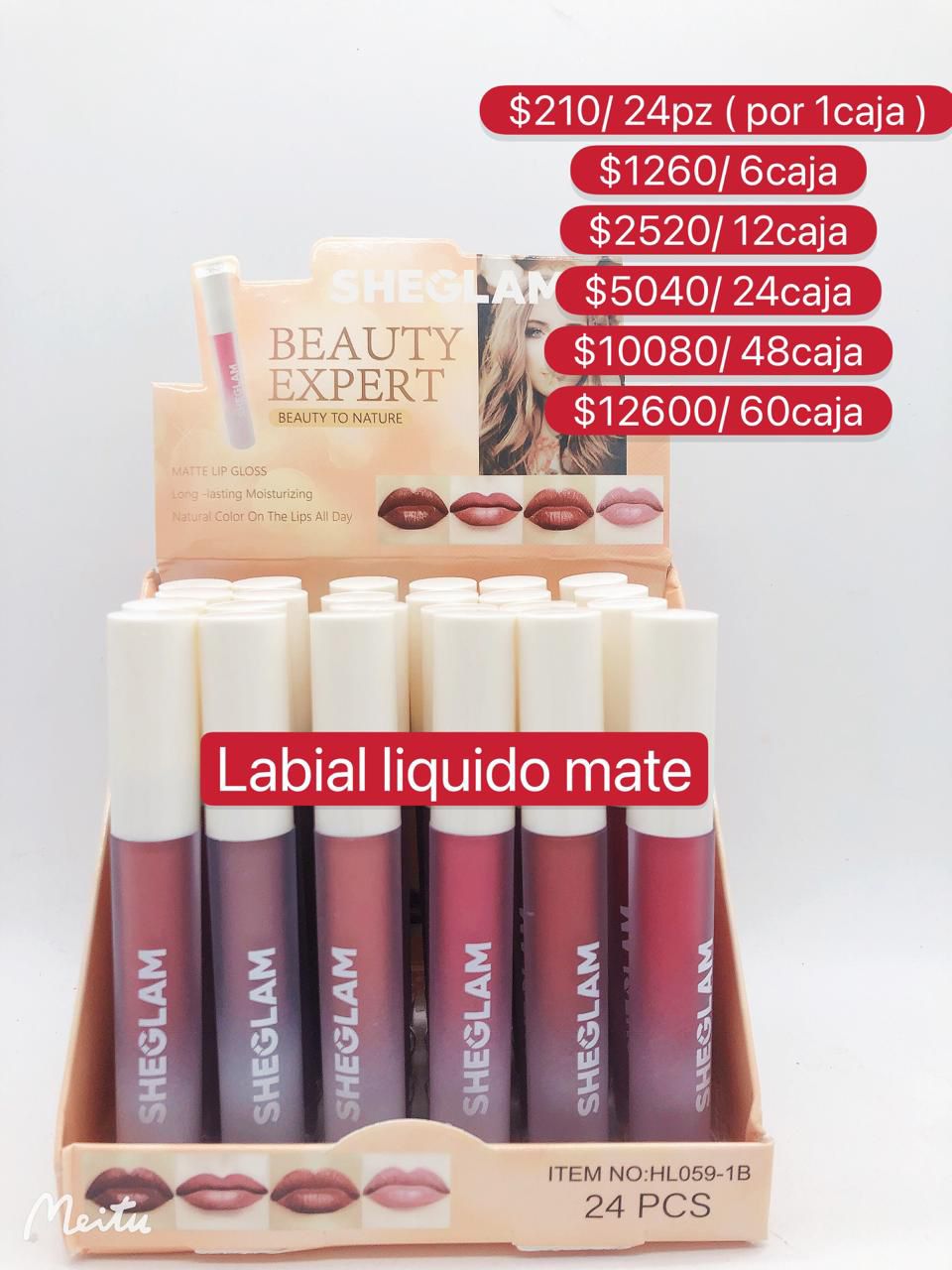 Labial liquido matte
