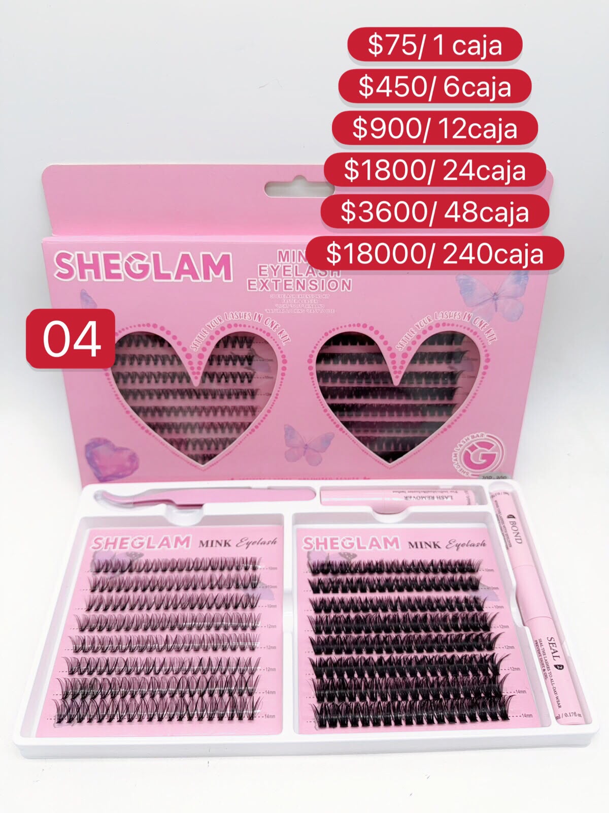 Kit de extensiones de pestañas